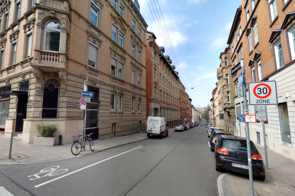 Blick in eine Tempo-30-Zone