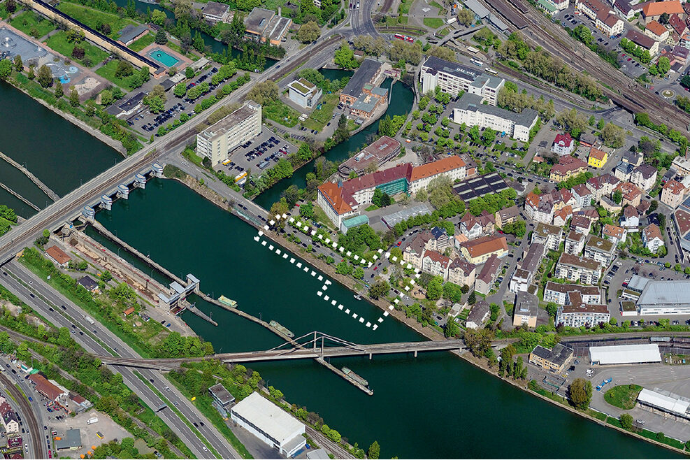 Luftbildaufnahme vom Lindenschulviertel