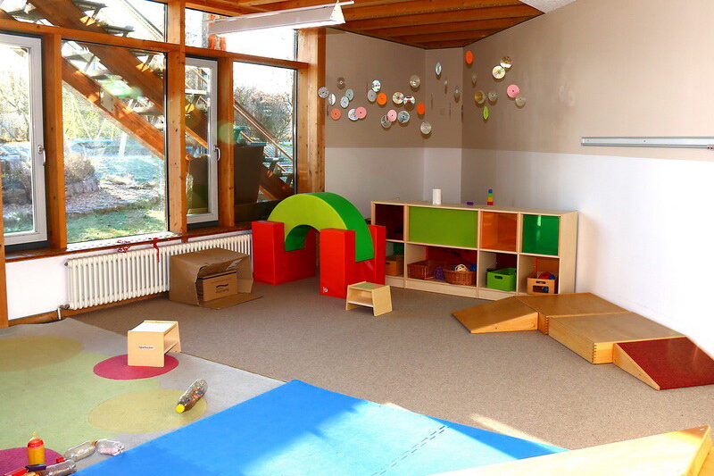 Der große Kleinkindbereich bietet viele Möglichkeiten zum Spielen.