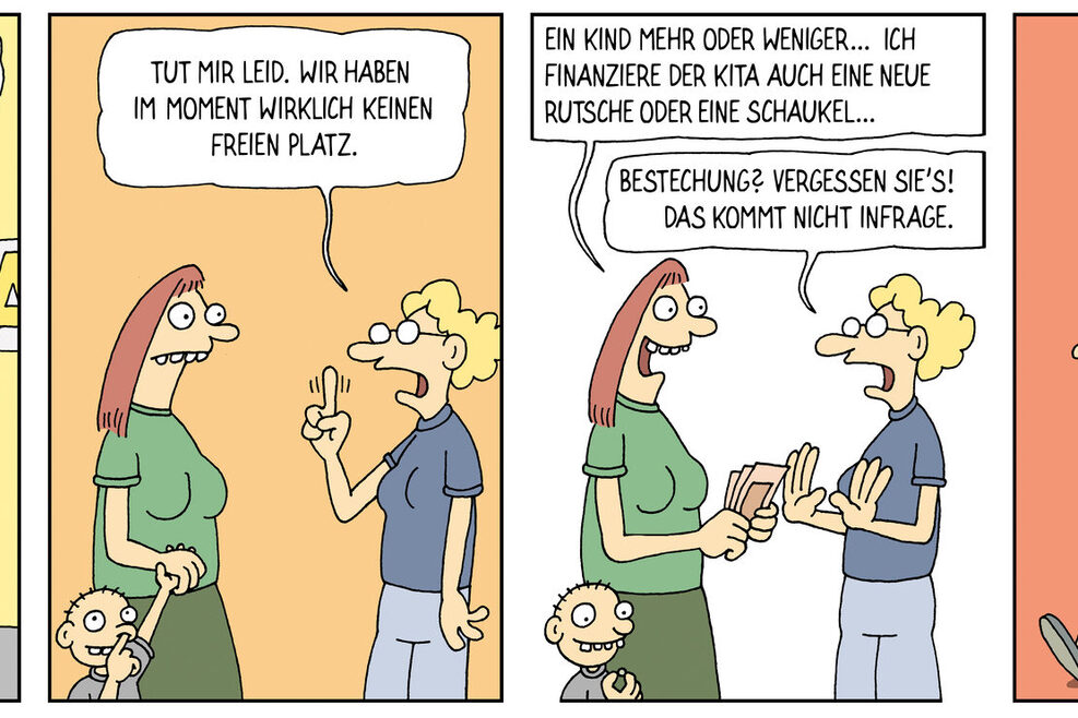 Cartoon gegen Korruption