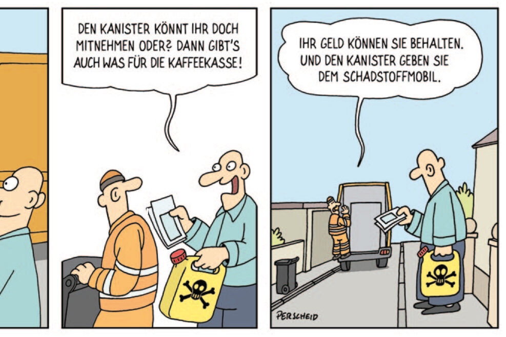 Cartoon gegen Korruption