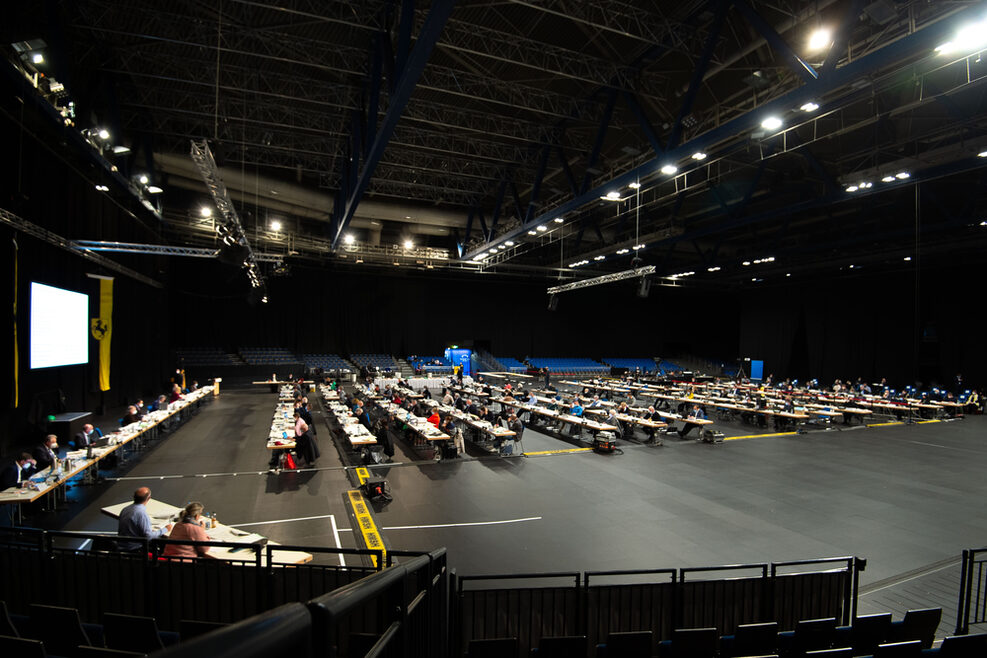 Sitzung des Stuttgarter Gemeinderats in der Hanns-Martin-Schleyer-Halle