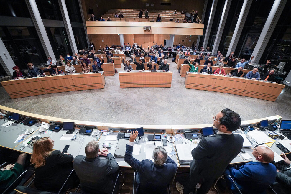 Abstimmung im Gemeinderat