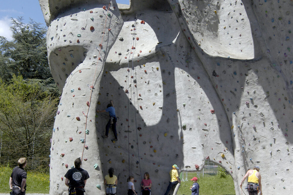 Kletteranlage im Freien.