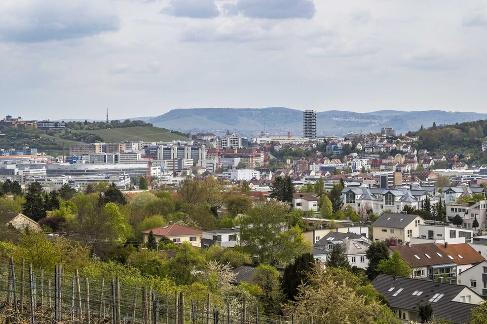 Blick auf Feuerbach