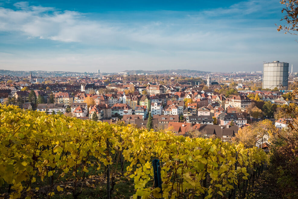 Blick auf Stuttgart-Ost