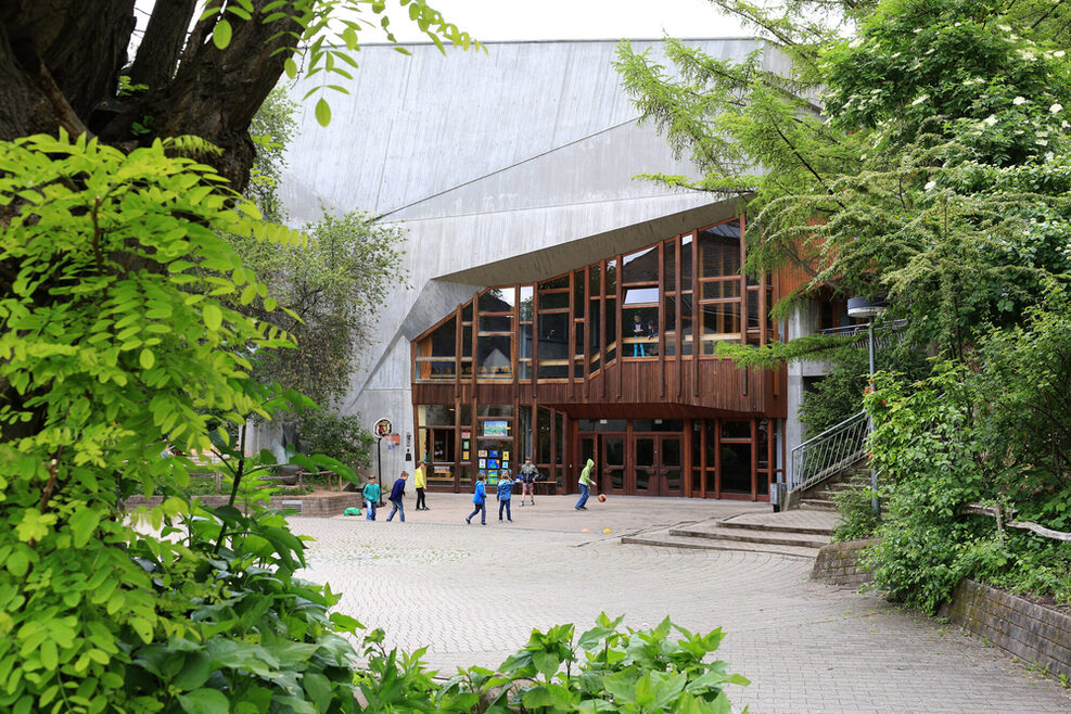 Blick auf die Waldorfschule in Stuttgart-Ost.