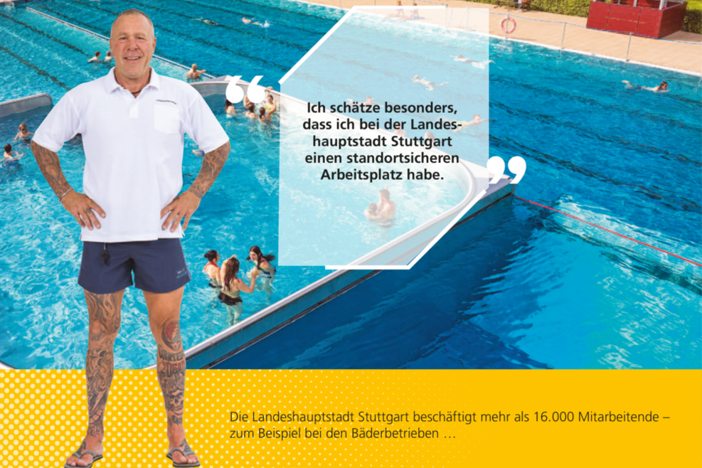 Bademeister im Schwimmbad