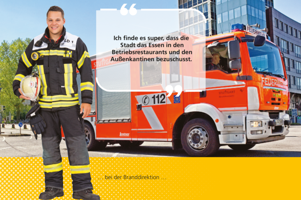 Feuerwehrmann der Branddirektion