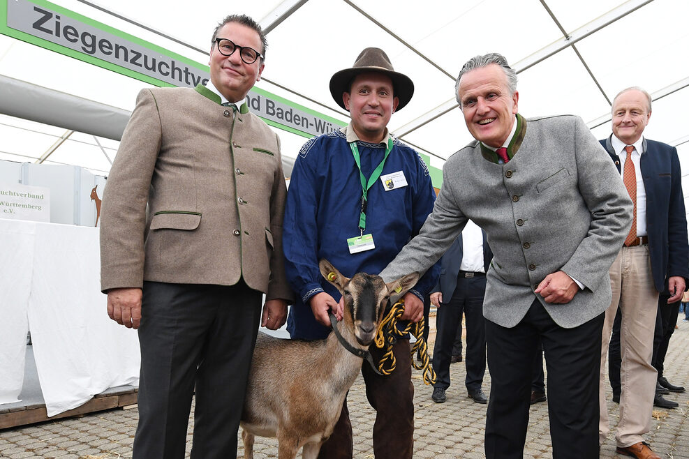 Oberbürgermeister Dr. Frank Nopper mit Peter Hauk, Minister für Ernährung, Ländlichen Raum und Verbraucherschutz in Baden-Württemberg