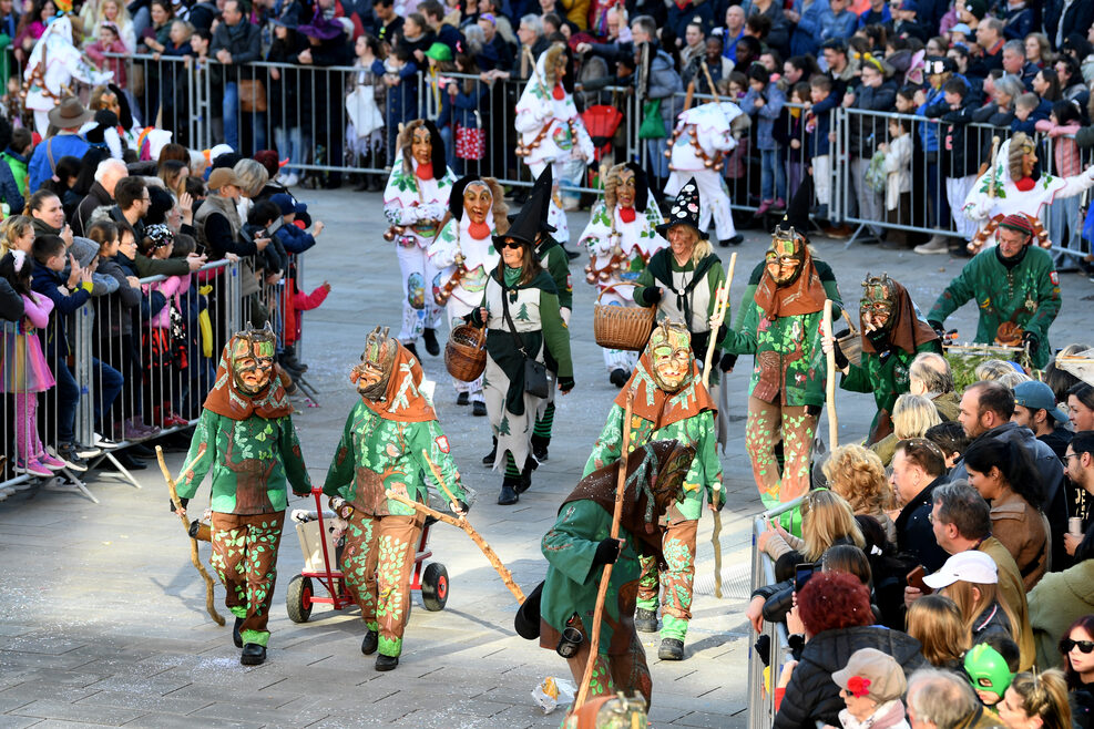 Großer Faschingsumzug auf dem Stuttgarter Marktplatz