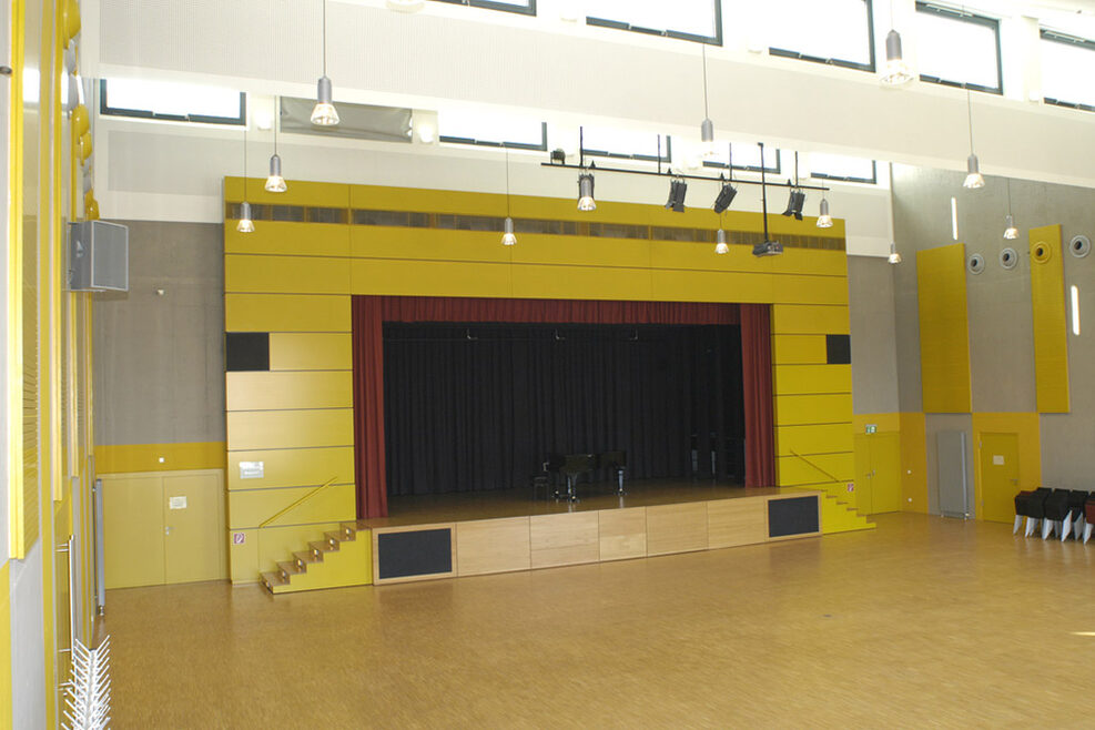 Bühne des Bürgersaals im Häussler Bürgerforum