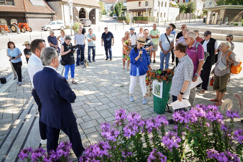 OB Nopper auf dem Kelterplatz Hofen