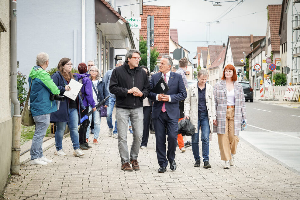 Rundgang auf der Filderhautstr. in Plieningen
