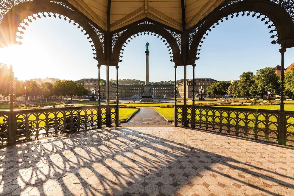 Musik-Pavillon am Schlossplatz.