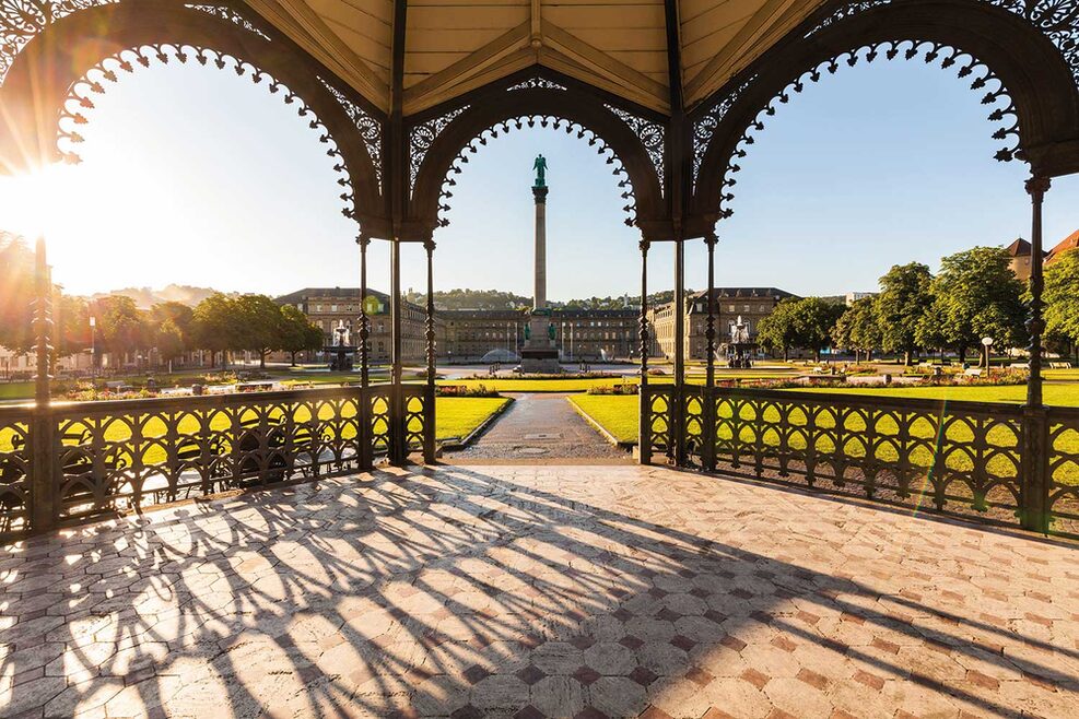 Der Pavillion am Schlossplatz.