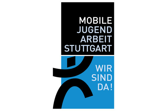 Logo der Mobilen Jugendarbeit Innenstadt in blau-schwarz