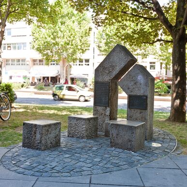 Denkmal für Leopold Marx, Bad Cannstatt Wilhelmsplatz ©Die Arge Lola