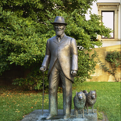 Hermann-Christian Zimmerle: Denkmal für Wilhelm II. König von Württemberg, 1991