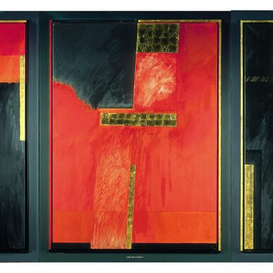 Otto Herbert Hajek: Triptych "Paraphrases on the National Colors. Photo: Hajek archive