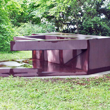 Otto Herbert Hajek: Zeichen im Raum II, 1992 (P632c / Skulpturenpark 29). Foto: Atelier Daiber & Schlesinger