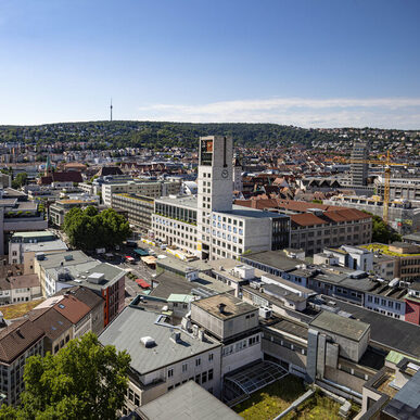 Blick aufs Rathaus