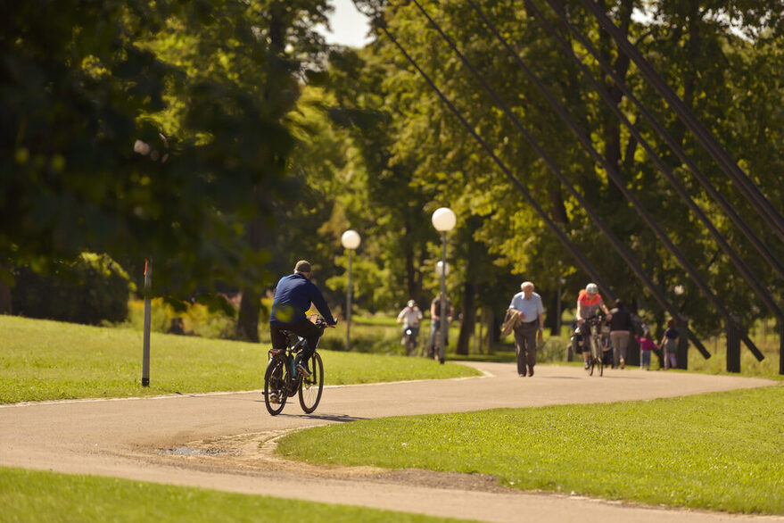 Grüner Stadtpark in Stuttgart