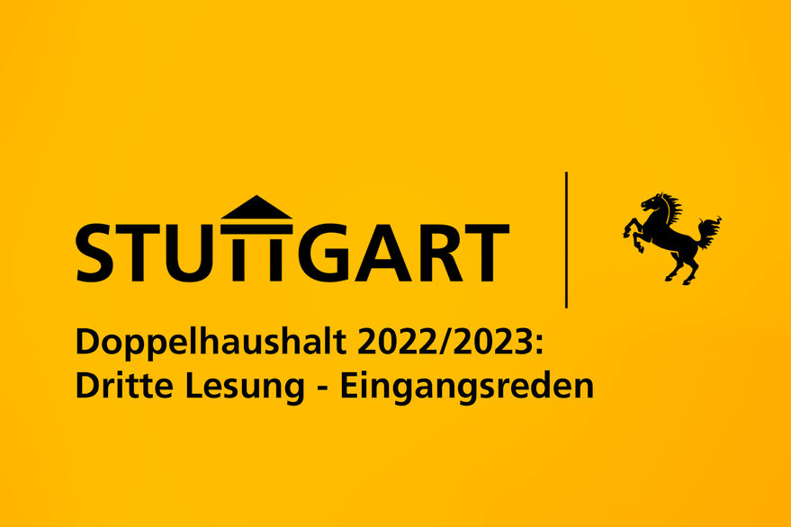 Doppelhaushalt 2022/23: Eingangsreden zur Dritten Lesung im Video-Mitschnitt