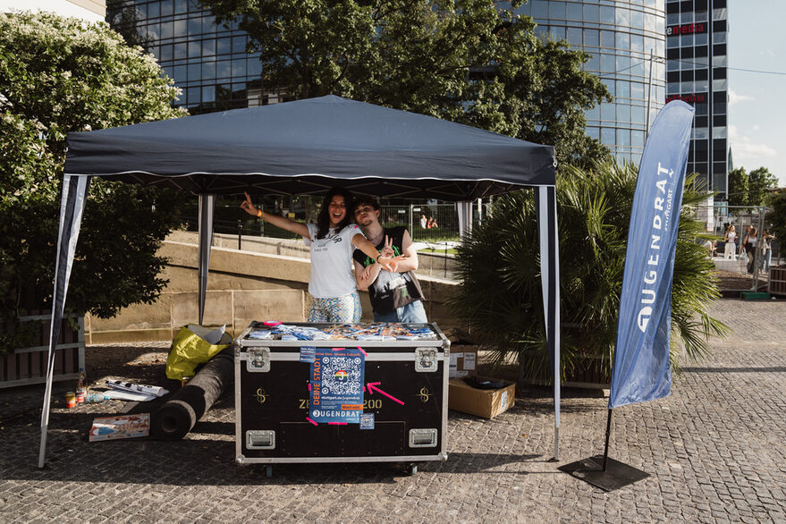Jugendrat Stadtpalais Info Stand