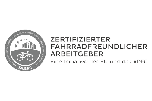 Zertifikat Farradfreundlicher Arbeitgeber in Silber