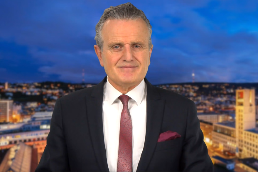 OB Nopper hält eine Weihnachtsansprache