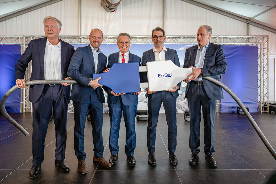 EnBW Fuel Switch Einweihung im Kraftwerk Stuttgart-Münster.