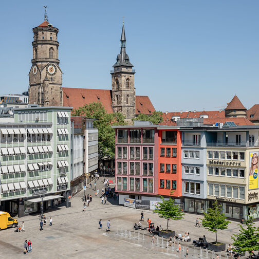 Neubau der Stiftskirche mit zwei Türmen