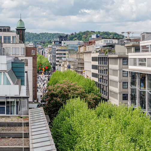 Königstraße von oben