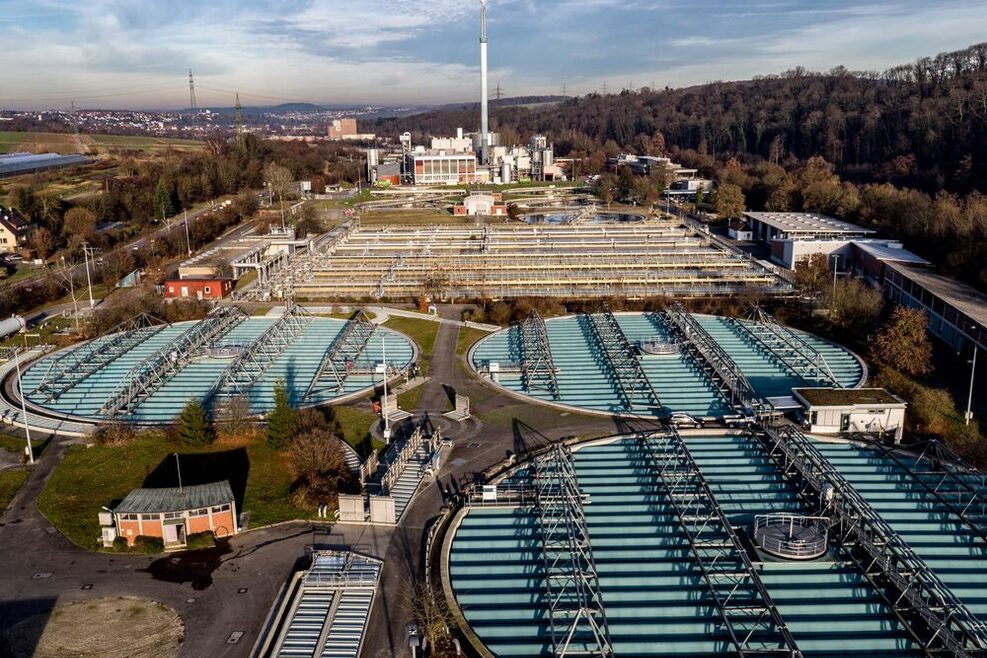Hauptklärwerk Stuttgart-Mühlhausen reinigt künftig auch Abwasser aus Ostfildern.