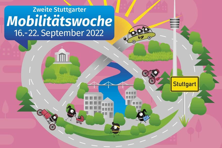 Das Plakatmotiv zur Zweiten Stuttgarter Mobilitätswoche