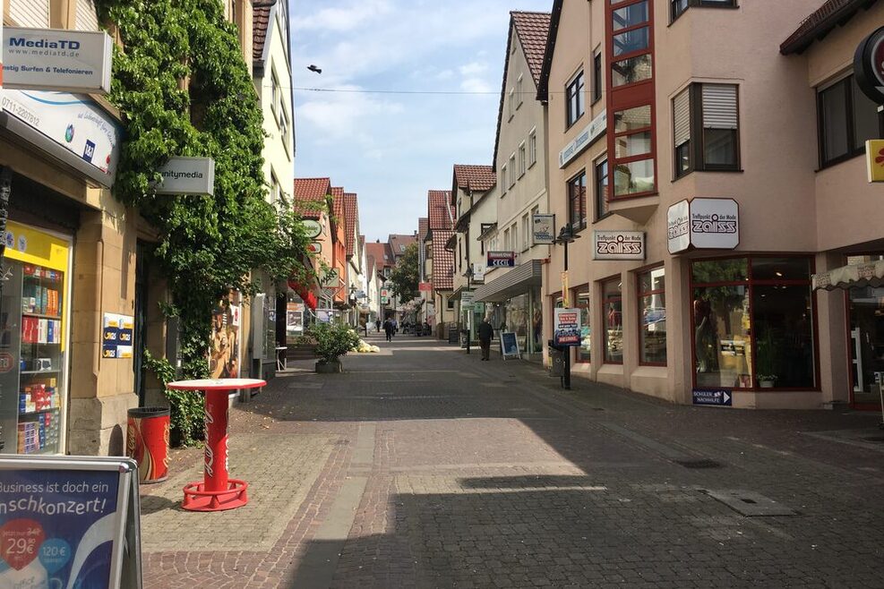 Die Ortsmitte in Untertürkheim