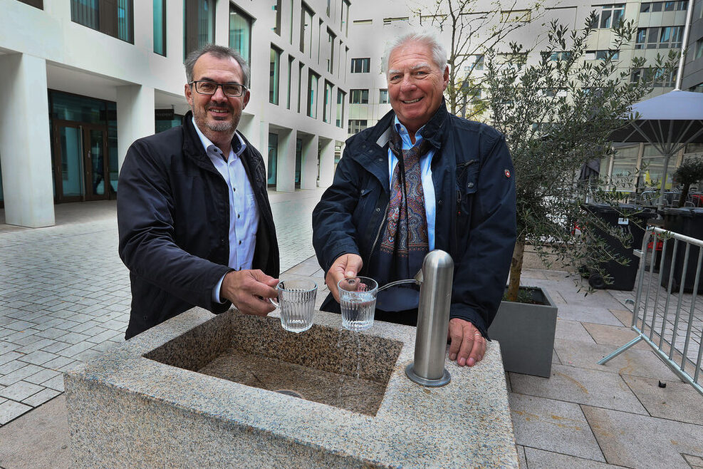 Einweihung Töpferplatz mit AL Jürgen Mutz, AL Detlef Kron