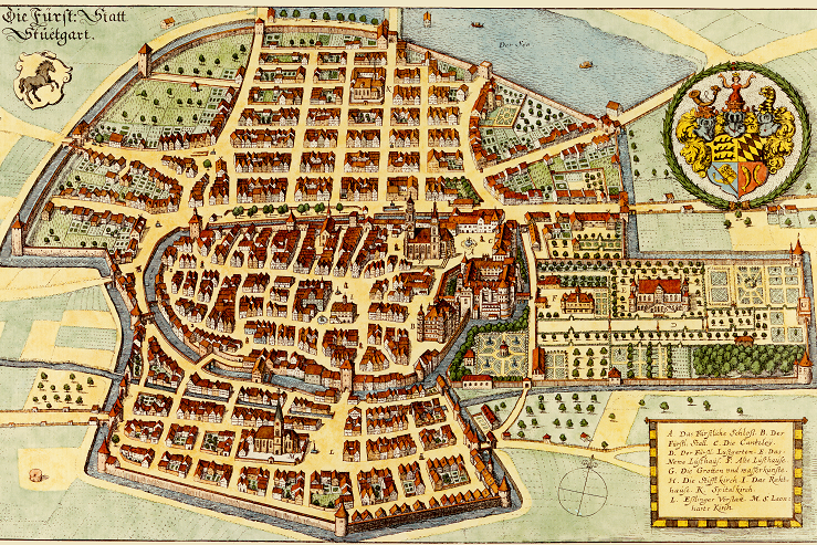 Der Stuttgart-Stich von Merian zeigt das Stadtgebiet im Jahr 1634.