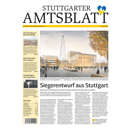 Titelbild des Stuttgarter Amtsblatts