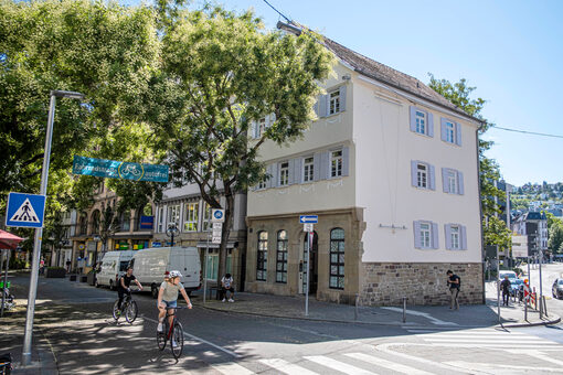 Außenansicht des Museum Hegel-Haus an der Eberhardtstraße.