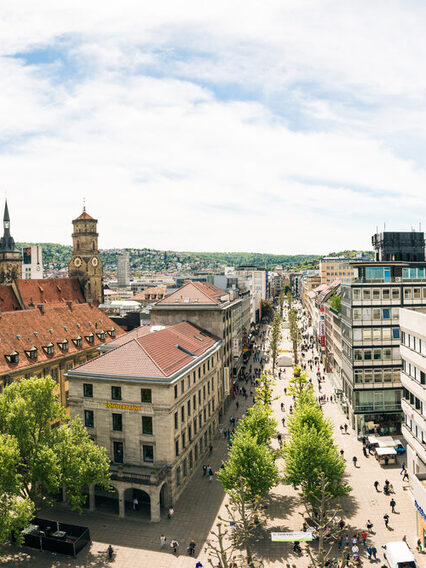 Stuttgart Koenigstrasse Panorama