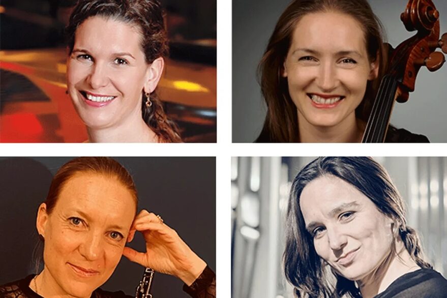 Portraits der vier Künstlerinnen