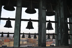 Glockenspiel auf dem Rathausturm