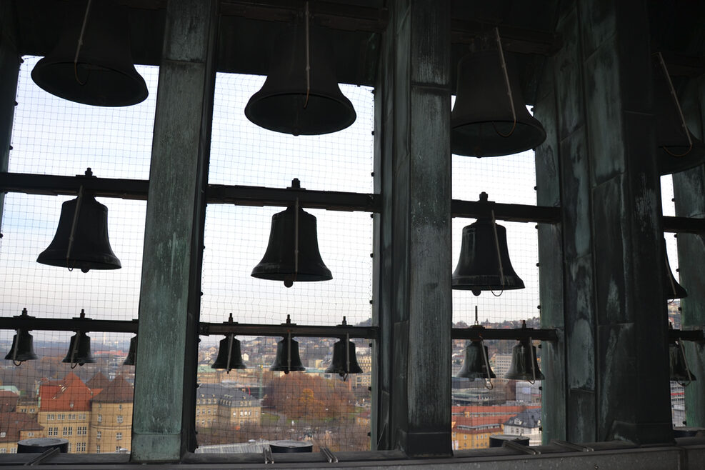 Glockenspiel auf dem Rathausturm