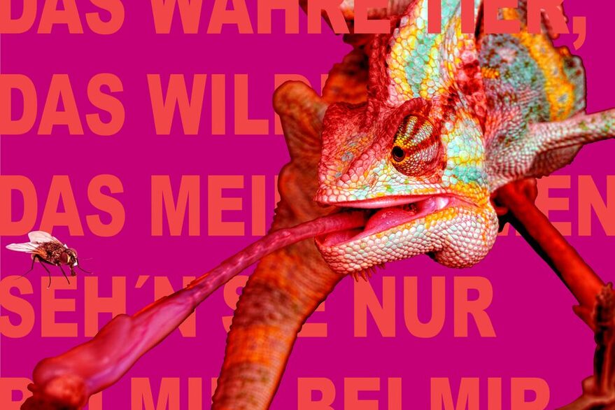 Plakat für die Oper Lulu