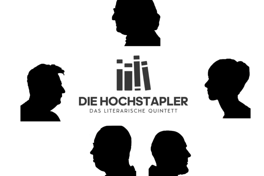 Schattenbilder von fünf Personen