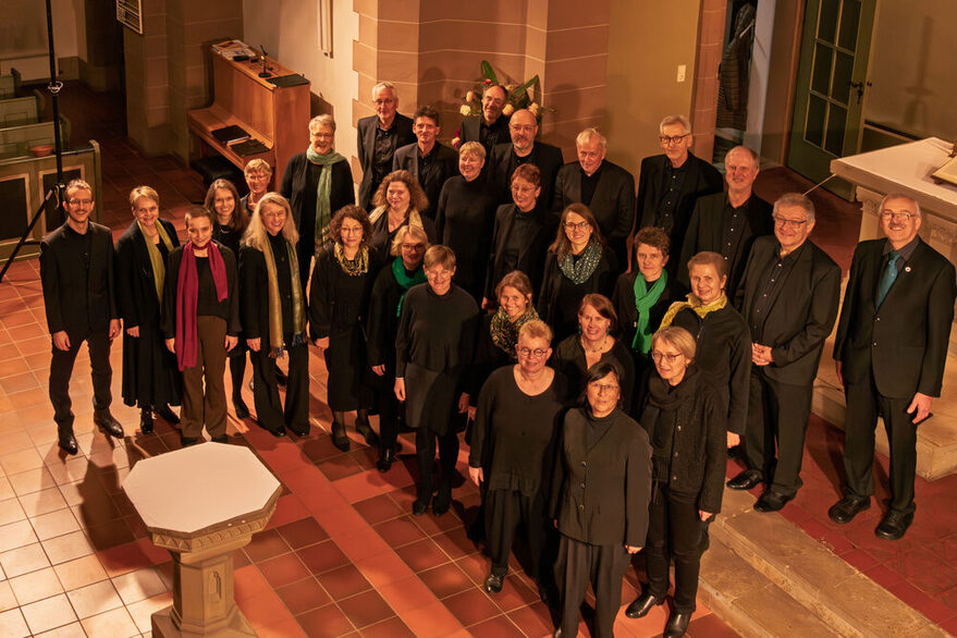 Ein Foto vom Kammerchor in einer Kirche